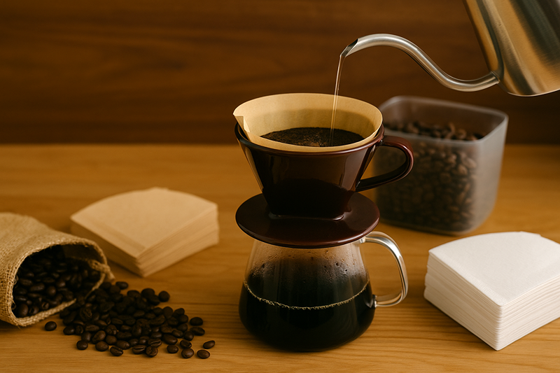 ドリップコーヒーとフィルターの関係